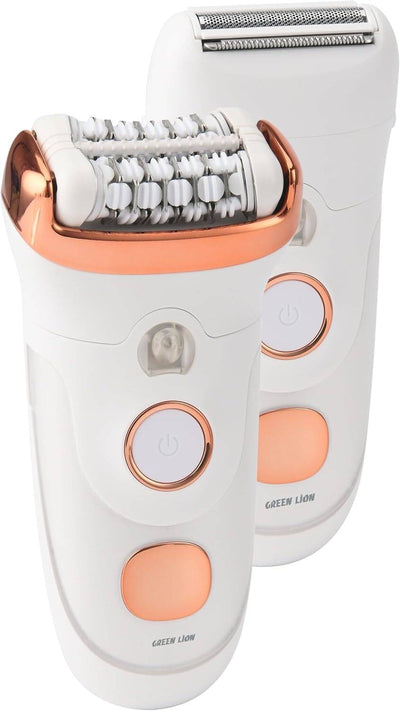 Green Lion 2 in 1 Epilator - Shave, Trim, Epilate &ndash; White