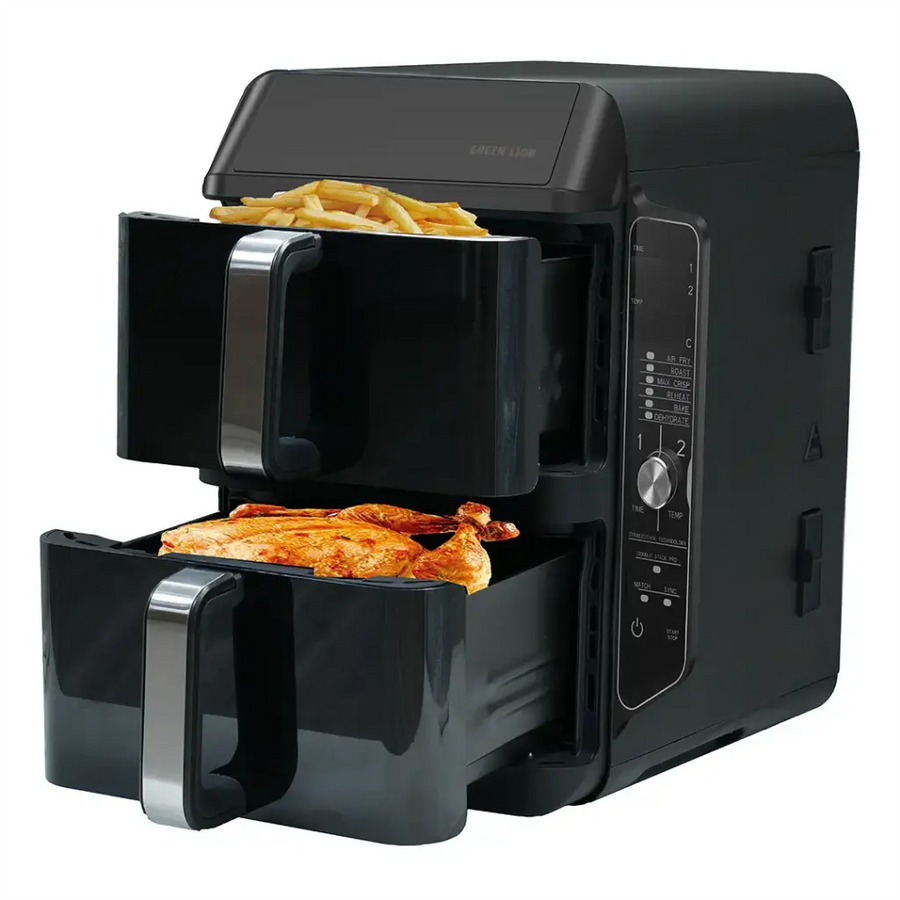 Green Lion Double Decker Pro Digital Air Fryer - Black