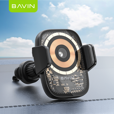 BAVIN C-W-PC1070 15W Fast Wireless Charging Magnetic Car Mount Phone Holder