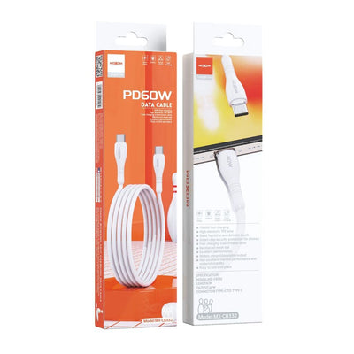 MOXOM MX-CB332 1 Meter 36W Fast Charging Type-C tp Type-C Data Cable