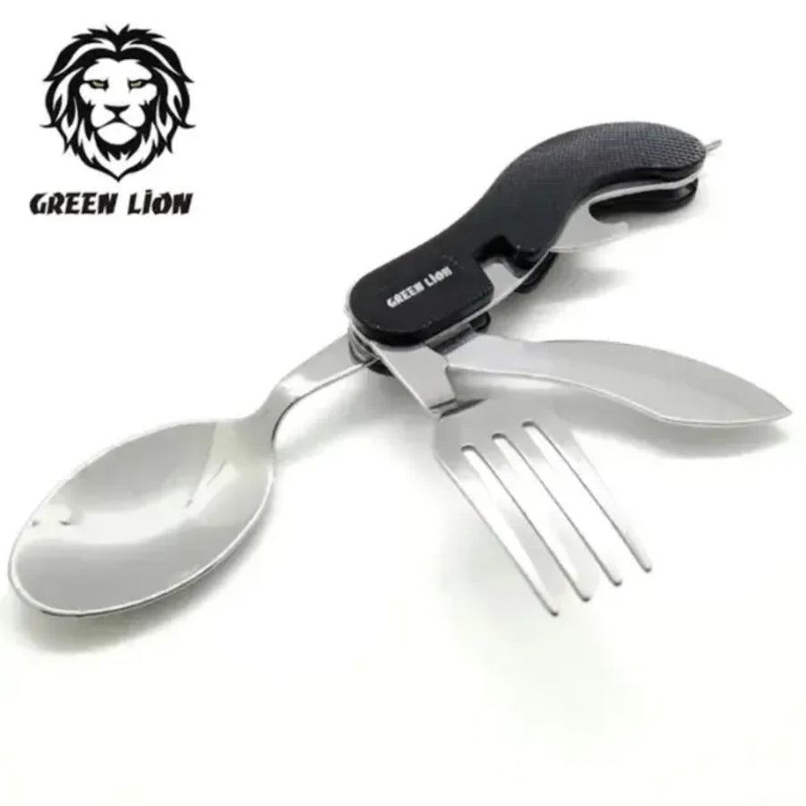 GREEN LION 4 IN 1 CUTLERY SET - BLACK