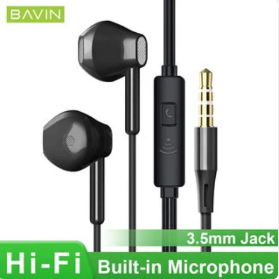 BAVIN H-3.5-HX855 3.5mm HiFi Bass Stereo Wired Earphones