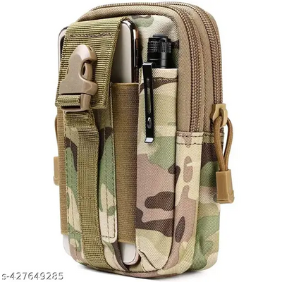 Multipurpose Tactical Waist Bags Molle Pouch, Compact Utility Belt Pouch, Military Army EDC Waist Bag with Cell Phone Holster for Sports, Hiking, Camping, Traveling