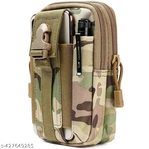 Multipurpose Tactical Waist Bags Molle Pouch, Compact Utility Belt Pouch, Military Army EDC Waist Bag with Cell Phone Holster for Sports, Hiking, Camping, Traveling