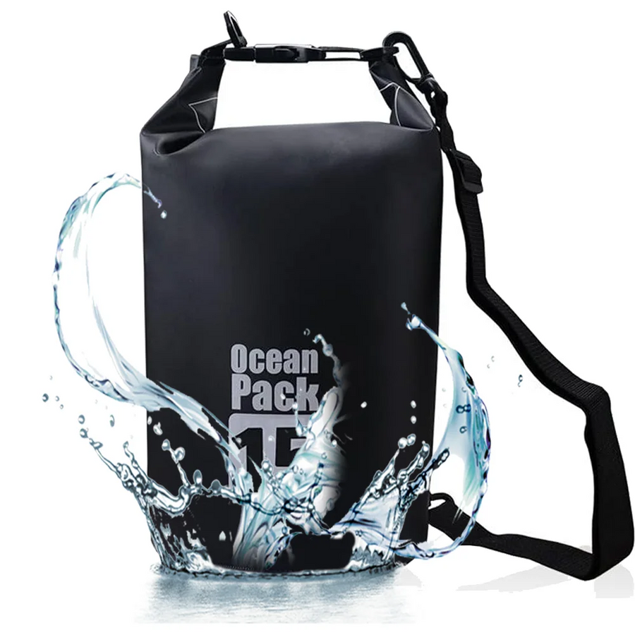 15L Outdoor Waterproof Dry Backpack Water Floating Bag Roll Top Sack for Kayaking