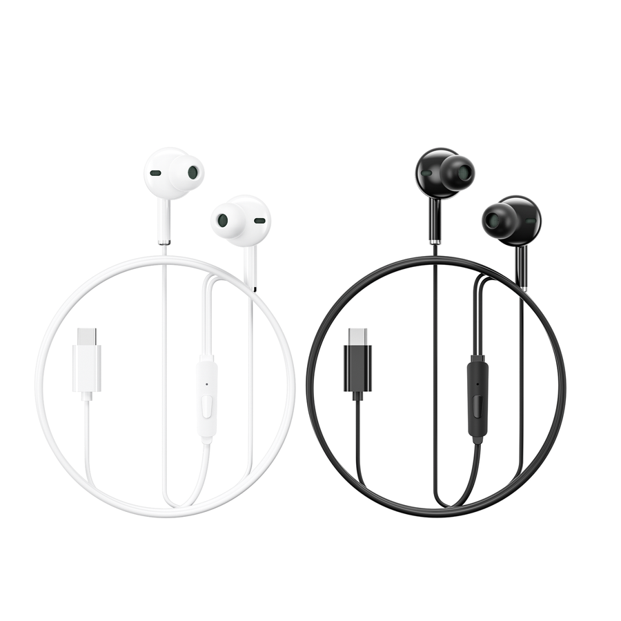 BAVIN H-C-HX872 HiFi Bass Type-C Wired Earphones w/ Mic and Stereo Sound