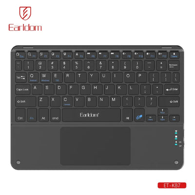 Earldom KB6 78-Keys Rechargeable Wireless Keyboard for Laptops-Tablets-Mobile Phones