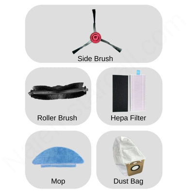 Green Lion Accessories Set Smart Robot Vacuum Pro - Black