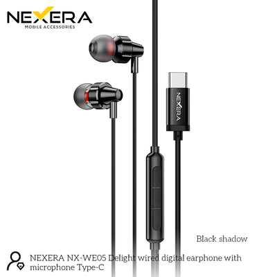 NEXERA M90 Delight Type-C wired digital earphone with microphone