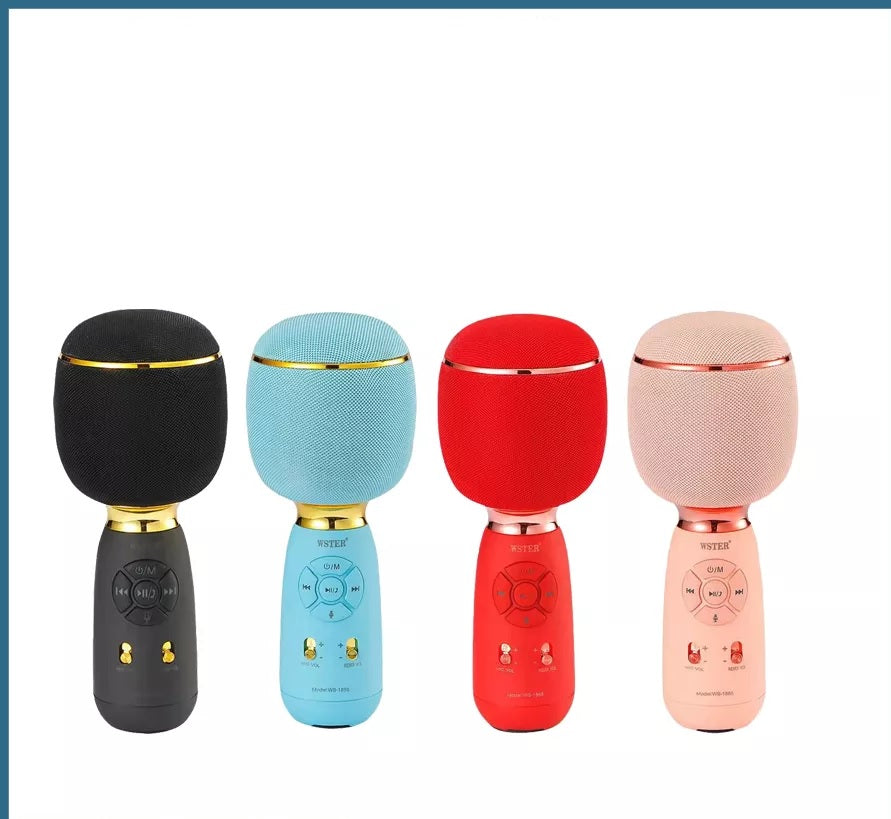 M-1885(Karaoke Mic with Speaker) Rechargeable FM Radio Voice Changer Microphone