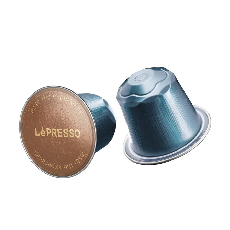 LePresso Aluminum capsules for Nespresso Blended 10pc &ndash; Ristretto BLACK