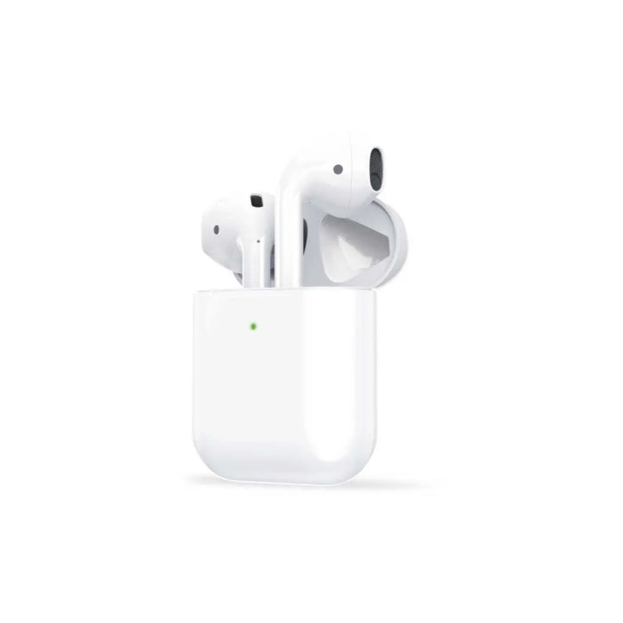 GREEN LION TRUE WIRELESS EARBUDS 2 WITH BUILT-IN MICROPHONE&amp;CHARGING BASE CASE G1-WHITE