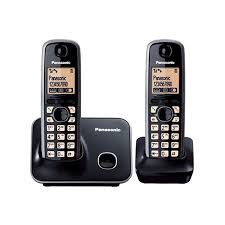 Panasonic Cordless Phone With 2 Handsets KX-TG3712 - Black