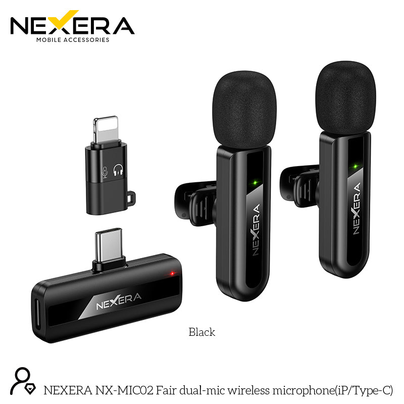 NEXERA L20A Fair dual-mic wireless microphone(iP/Type-C)