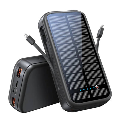Green Lion Pd2ow Solar 2 16000 Mah Power Bank - Black