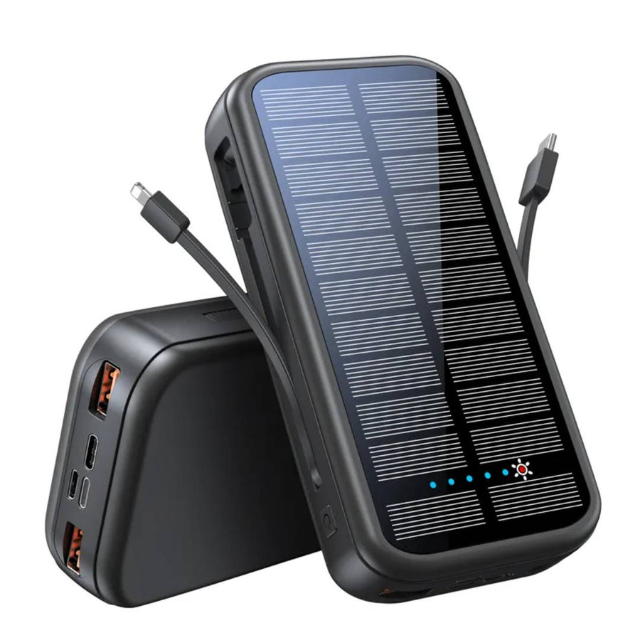 Green Lion Pd2ow Solar 2 16000 Mah Power Bank - Black