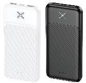 PX109 10000mAh Power Bank (2.1A 2 Outputs) WHITE