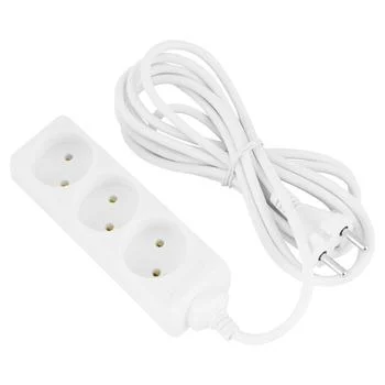 Extension Cord without Grounding for 3 Sockets-3m