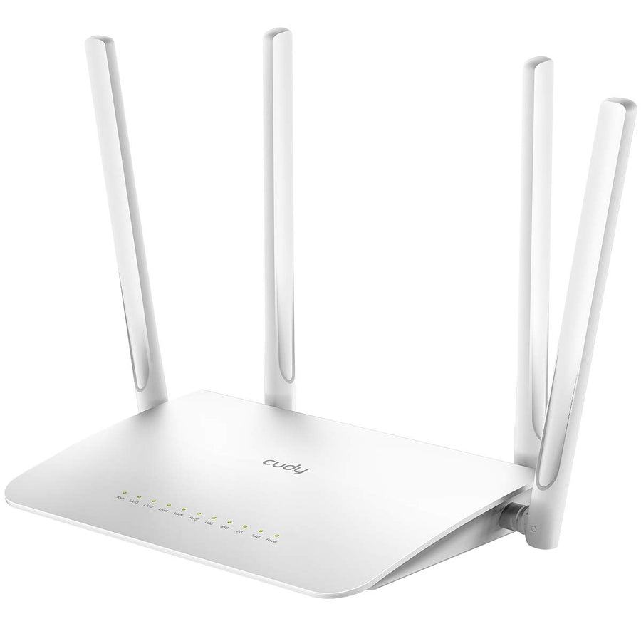 Cudy WR1300 Gigabit Dual Band AC1200 Wi-Fi Router 5 Gigabit Ports, 4 Antennas, 2.4GHz/5GHz, Point Access Mode, 128MB RAM, OpenWrt, VPN