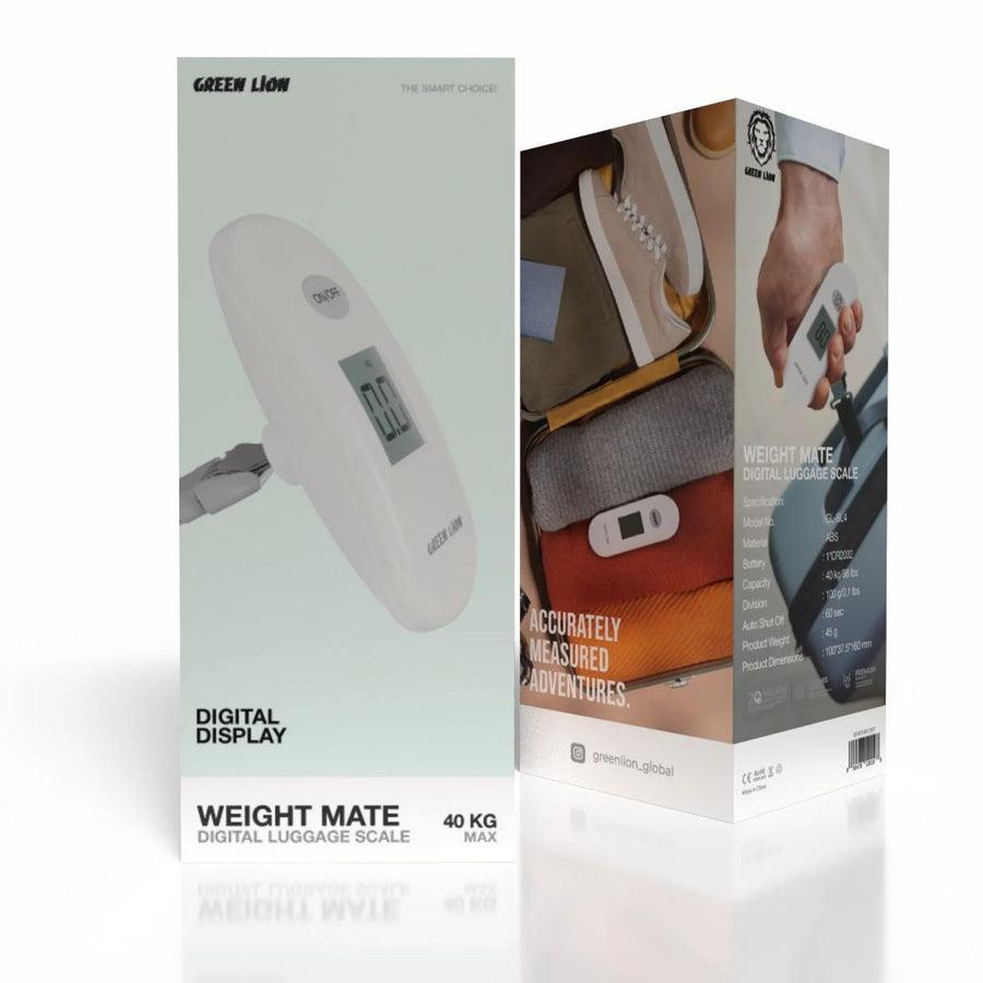 GREEN LION WEIGHT MATE DIGITAL LUGGAGE SCALE - GRAY