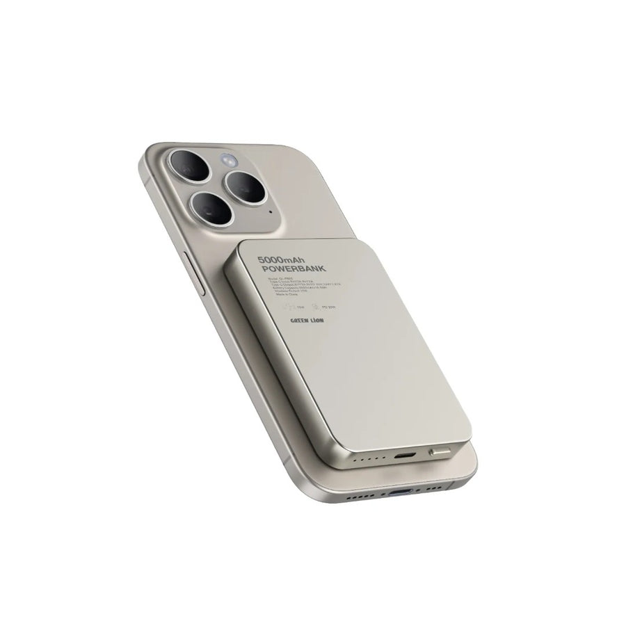 Green Lion Gl-Mag 5 5000mah Powerbank Pd20w - Black/ Titanium