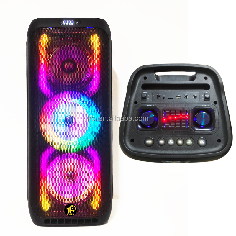 8-inch wireless speaker* 3-piece TWS multi-functional speaker with wireless microphone