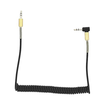 AUX adapter C&amp;Q 005 3.5 to 3.5 spring (1.5m) (black)