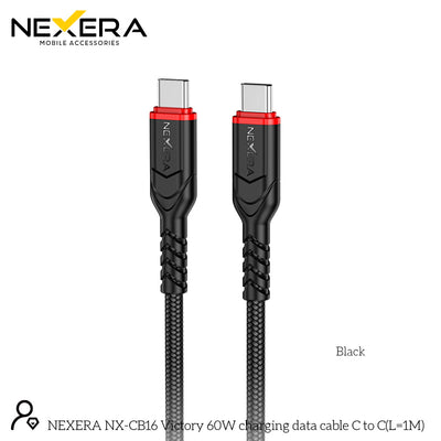 NEXERA X59 Victory 60W charging data cable Type-C to Type-C(L=1M)