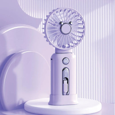 GREEN LION WINDMATE PORTABLE POWER BANK &amp;amp; FAN 10K MAH - PURPLE