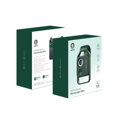 Green Lion Smartphone Microscope 200x - Green