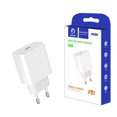 Denmen Adapter Dc06 Type C PD 3.6a 20w White