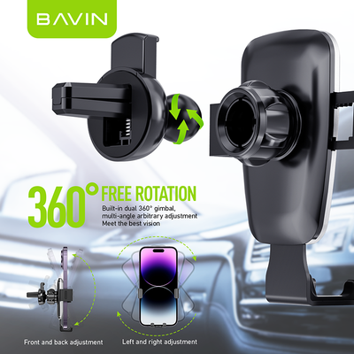 Bavin PS28 Car Mount Dashboard Rotatable Retractable High Grade Car air Vent Car Phone Holder