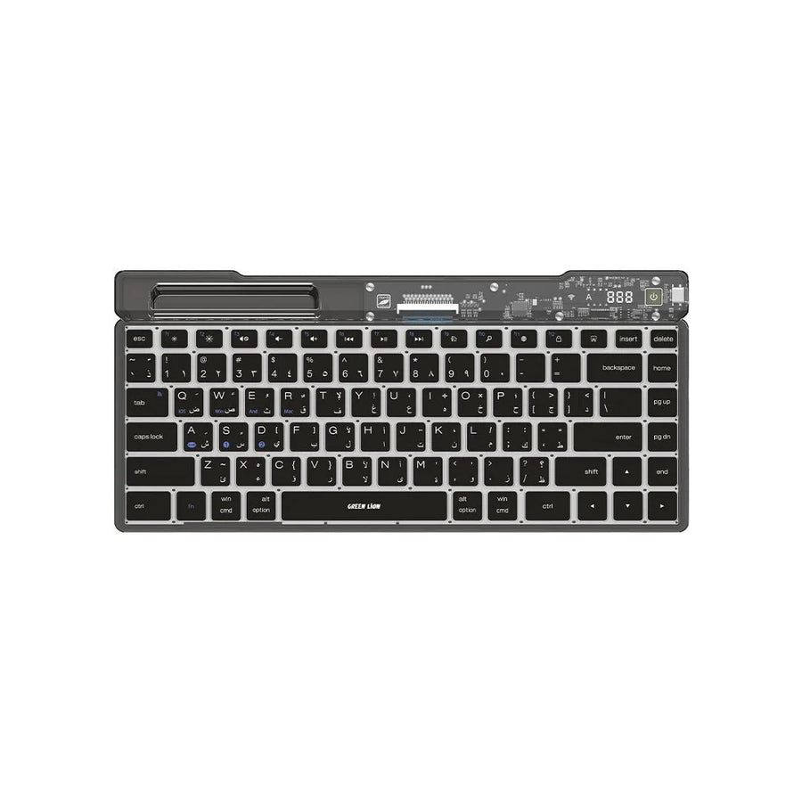 GREEN LION - TRANSPARENT KEYBOARD - BLACK