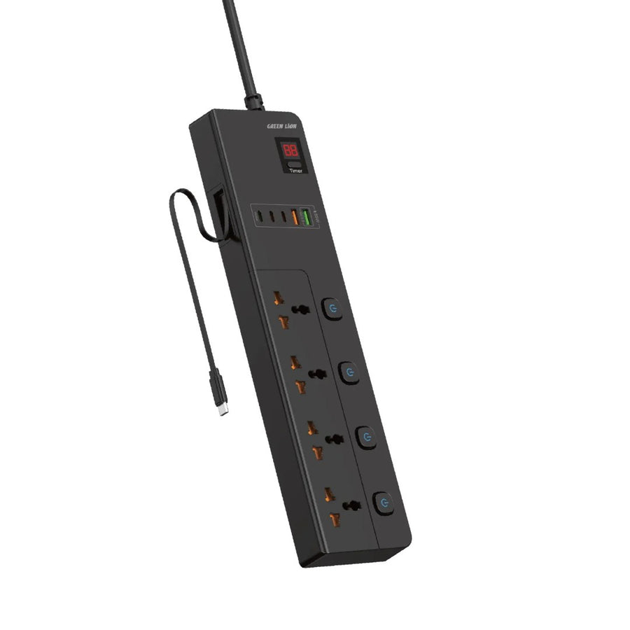 Green Lion Gs-800 Power Socket 2m 3500w - Black/ White