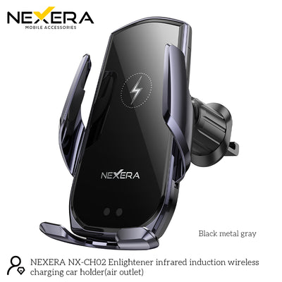 NEXERA CA202 Plus Enlightener infrared induction wireless charging car holder(air outlet)