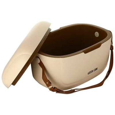 Green Lion Vintage Insulated Cooler Box 12L - Beige