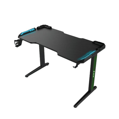 Green Lion RGB Gaming Desk - Black