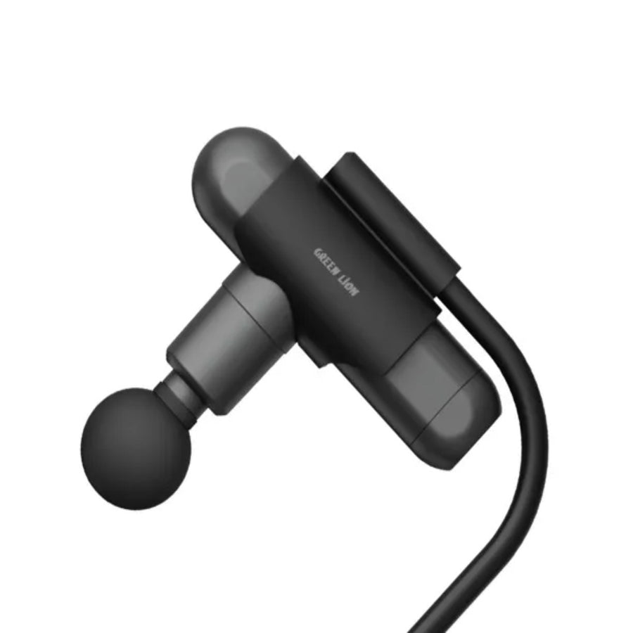 GREEN LION LONG HANDLE MASSAGE GUN - BLACK
