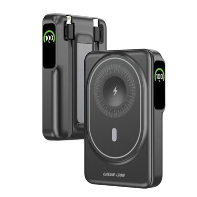 GREEN LION MAG-VISION 10000MAH POWER BANK - BLACK