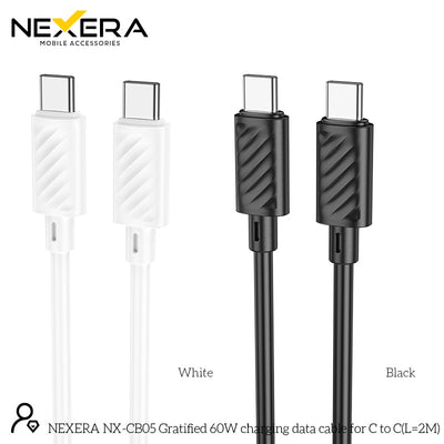 NEXERA X88 Gratified 60W charging data cable for C to C(L=2M)(packaged
