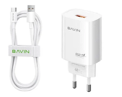 BAVIN PC995Y fast-charging wall adapter in white with a 22.5W capacity