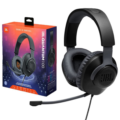 JBL Quantum 100 - Wired Over-Ear Gaming Headphones - Black
