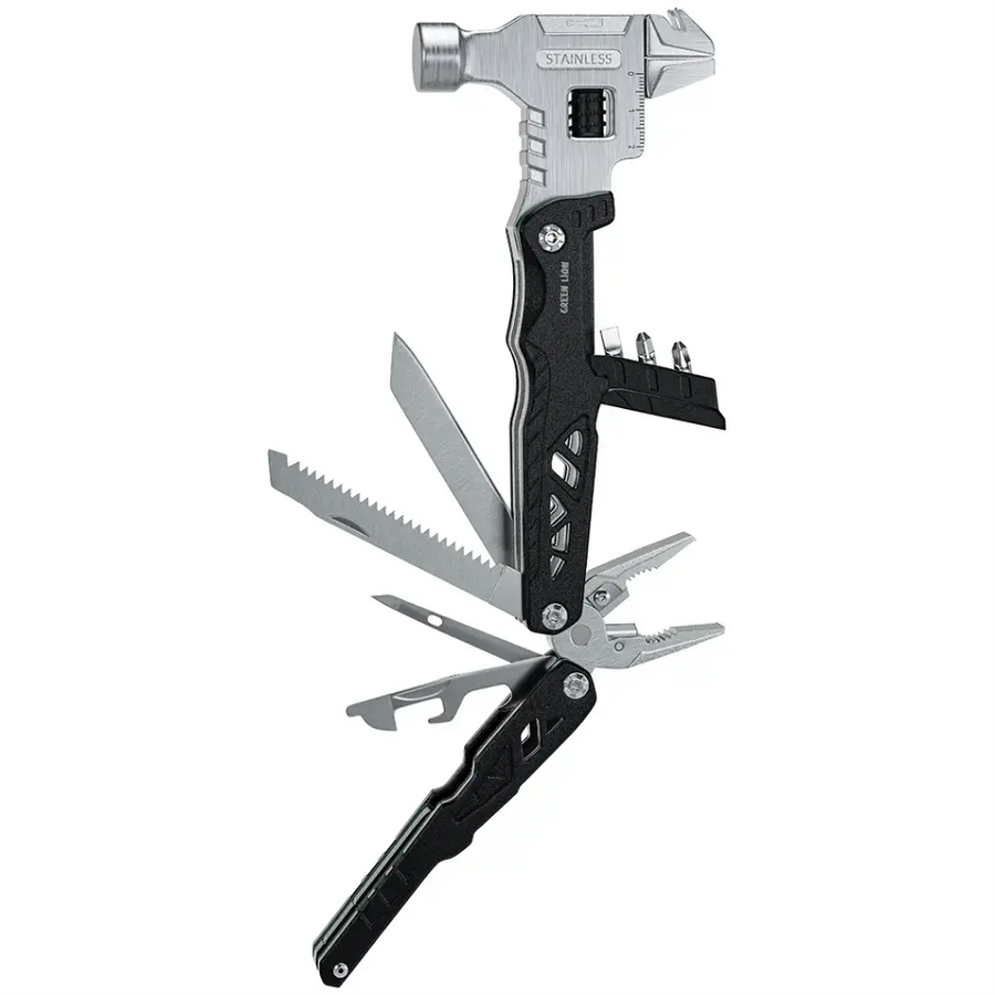 Green Lion 18 in 1 Multi-Tool Hammer - Black