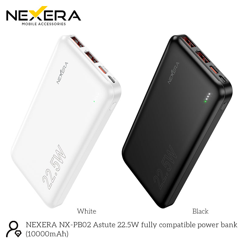 NEXERA NX-PB02 Astute 22.5W fully compatible power bank(10000mAh)