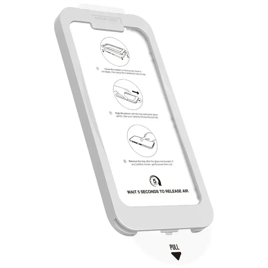 Green Lion Picasso 3D Glass with Alignment Tray for iPhone 17 Series - Black Edge/Clear