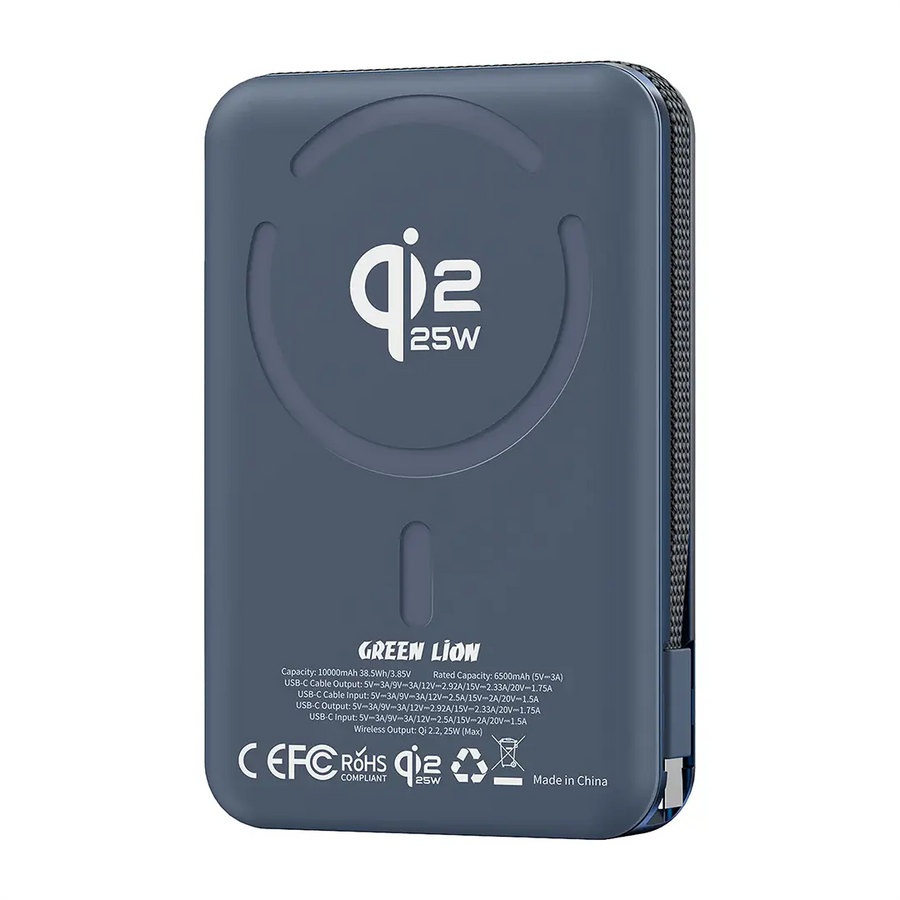 Green Lion Wellington Power Bank MagSafe 10000mAh with PD 35W