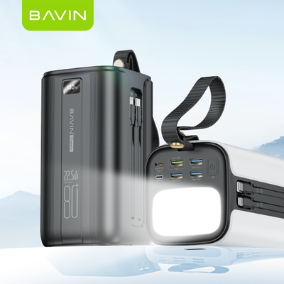 BAVIN 22.5w Led Power Bank PC1057S Type c Portable Pour Telephone Fast Charging Power Banks 80000mah Capacity for iphone Laptop