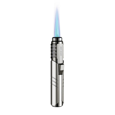 GREEN LION JET FLAME WINDPROOF LIGHTER - SILVER