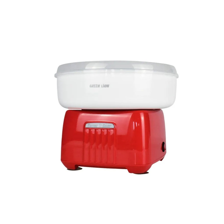 GREEN LION COTTON CANDY MAKER 500W - WHITE/RED