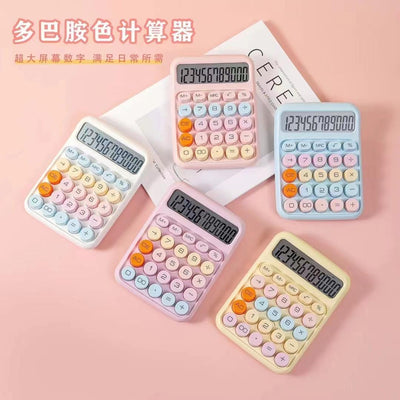 Multi-Colored Retro Mechanical Calculator